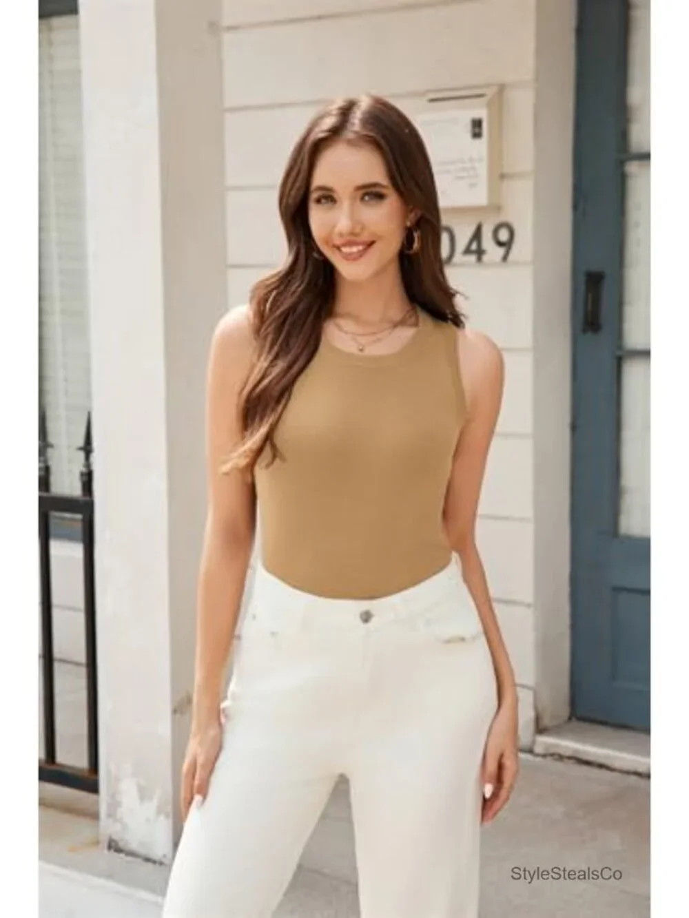 Sleeveless Sweater Vest Lightweight Knit Non See Through Business Casual Tank - Picture 6 of 6